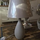 CONCRETE TABLE LAMP WITH SHADE