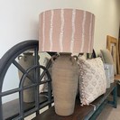 LARGE TERRACOTTA LAMP BASE